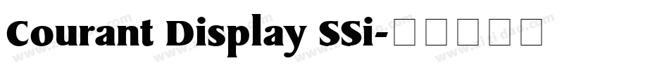 Courant Display SSi字体转换